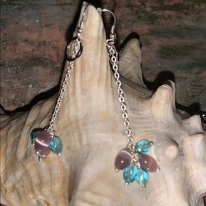 Ayle M Glass Bead Drop Earrings